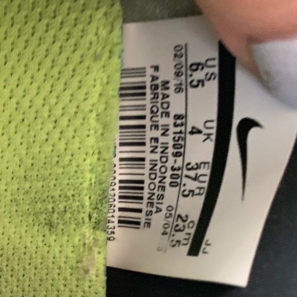 Blue nike free run sneakers - Picture 6 of 6